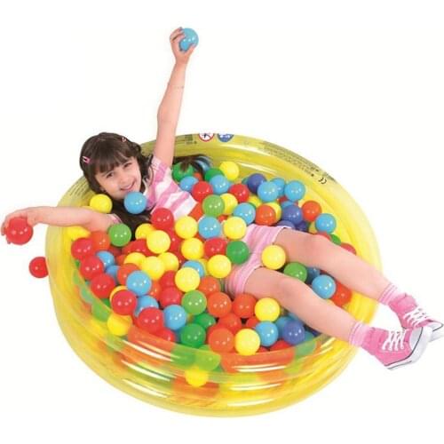 100/200pcs random color baby plastic ball pool ocean ball wave ball children swimming pit basketball game house outdoor tent toy
