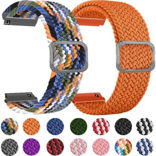 20mm 22mm Nylon Strap For HUAWEI WATCH GT 2 Pro Band 3 Belt Wrist Bracelet For HONOR Magic ES GS Elastic Adjustable Watchbands