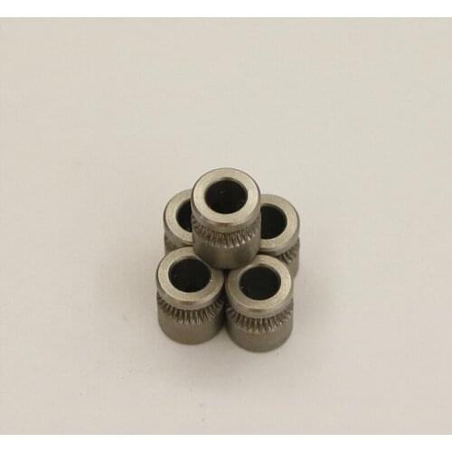 5PCS 3D Printer Extruder accessories MK8Drive Gear Pulley Reprap 3MM Filament Extrusion wheel Wire feeding wheel bore 5mm