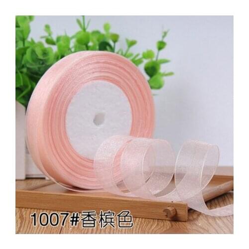 A010 Sewing &crafts accessories 2cm transparent polyester organza ribbon gift package material for wedding props