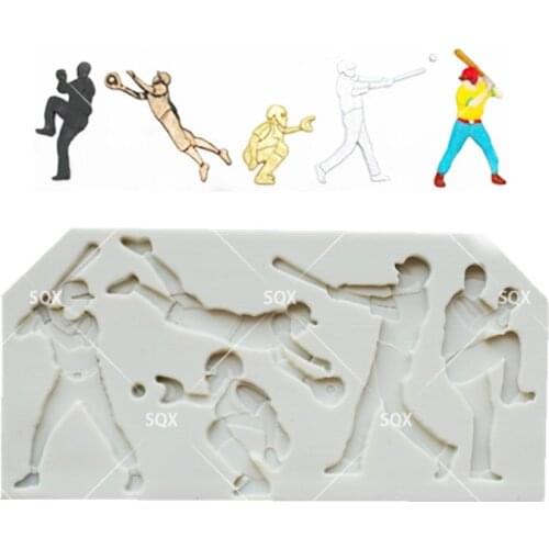 Baseball Fondant Cake Baking Molds,Moule Silicone,Cake Decorating Tools Pastry Tools Kitchen Accessories SQ1791