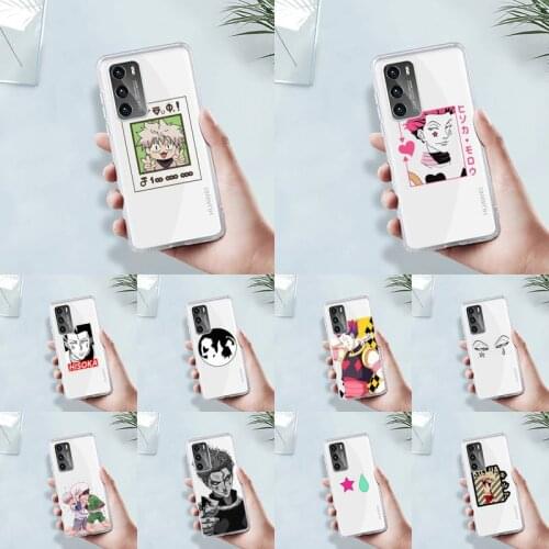 Hunter x hunter anime cartoon Phone Case Transparent For Huawei MATE P 40 30 20 10 pro plus lite X 5G Soft TPU Clear Mobile bags