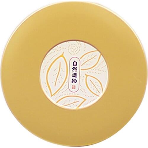 Xin Jia Yi Packaging Cylinder Tin Box Customized Small Red Metal Good Sealing Effect Paper Lid Puer Flower Chinese Tea Tin Cans