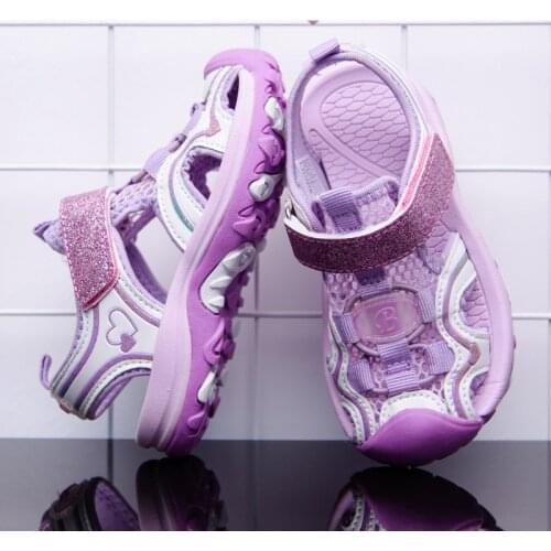 Children Summer Fashion Non-Slip Breathable Mesh Casual Sandals Girls High Quality Kids Beach Shoes Outdoor Sandals Size 26-37