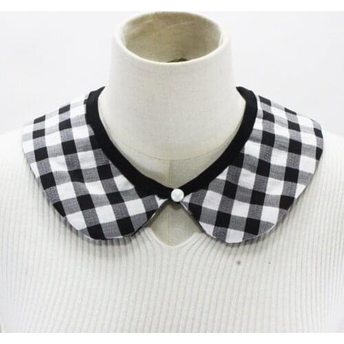 Elegant Women Shirt Fake Collars Doll Lapel Detachable Collar Sweater Blouse Tops Neck Shawl Wrap Faux False Collars Decorative