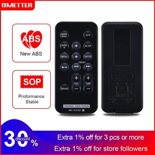 Rmote control use for personal audio system SONY RMT-CCS15ip For ICF-CS15IP ICF-CS15IPN ICF-DS15IPN black audio remoto controle