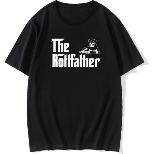 The Rottfather Graphic Cotton Short Sleeve Rottweiler Father Funny Dog Pet Lover Dad Gift T Shirts O-Neck Harajuku T-shirt