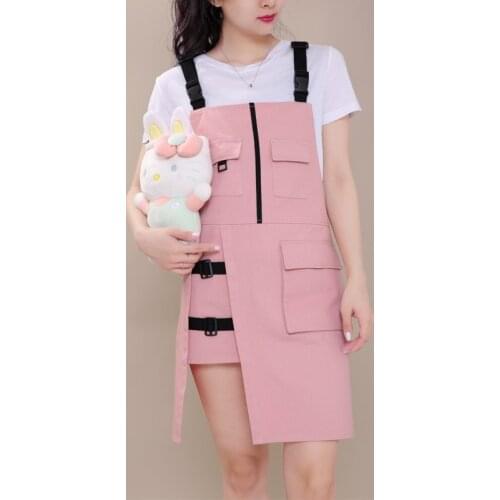 Cotton Apron Gardening Works Cross Back Cotton Canvas Pinafore Dress for Art Studio Coffee Shop Anti-Fouling Uniform