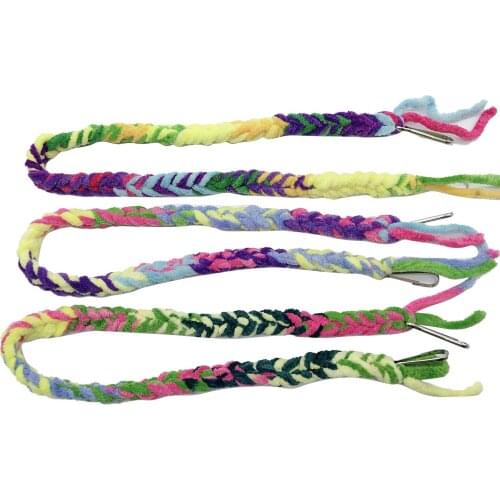 Hamster Colored Climbing Cotton Rope Bite Resistant Bird Swing Hammock Toy Cage Suspension Bridge Chewing Toy For Parrot