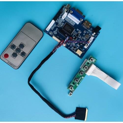 Kit Work for HJ080IA-01E/01F/01B 1024×768 Display 2AV VGA AV LED HDMI Screen Panel Driver Monitor Controller Board 40pin Remote