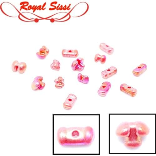 Royal Sissi 2optional styles realistic fly tying insect eye pearl hue fly tying beads dumbell shape plastic beads tying material