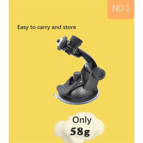 Lightweight Car Glass Suction Cup Holder 180° Adjustable Desktop Stand Mount Bracket Holder for Insta360 ONE X2/ EVO Camera