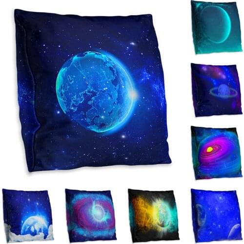 Cute Double Side Print Cushion Cover Polyester Decorative for Sofa Seat Soft Throw Pillow Case Cover 45x45cm Home Decor