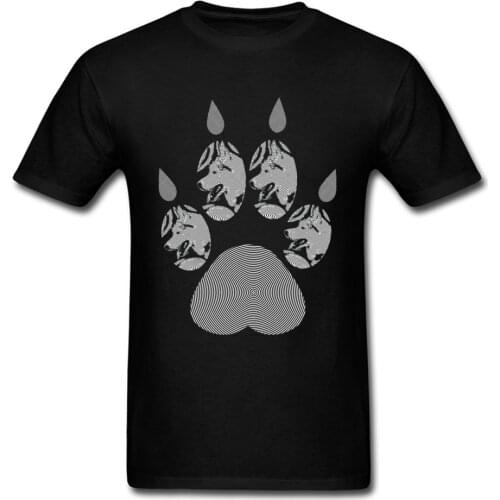 Husky Print Tops T Shirt Fashion Men Tshirt O Neck Modern Dog Short Sleeve 100% Cotton Mens T-Shirt Casual Tops Tees Wholesale