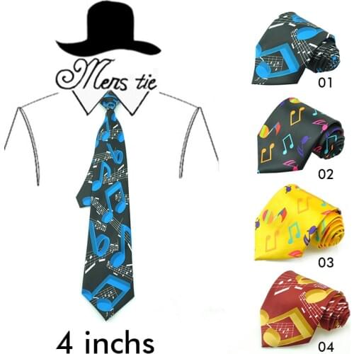 Mens Ties Necktie Formal Dress Gift Wedding Shirts Cravat Ties For Men Big Music Note Woven Dropshipping 10CM Width Brand Design