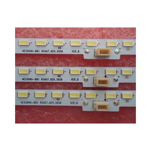 New Kit 2pcs 84LED 600MM LED strip for LC-55N7000U HE550HU-B81 RSAG7.820.5658 REV.B LT-1150150-A