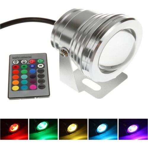 10W 12V RGB LED Underwater Lamp IP68 Waterproof Fountain Pool Pond Fish Tank Aquarium LED Light Lamp With Remote Controller