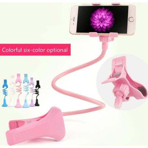 Universal Lazy Holder Arm Flexible Mobile Phone Stand Stents Holder Bed Desk Table Clip Gooseneck Bracket for Phone Muti Colors