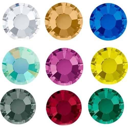 YANRUO 2058 hotfix Strass Stones and Crystals Iron On DIY Crystals Flatback Crafts Sewing On Clothes