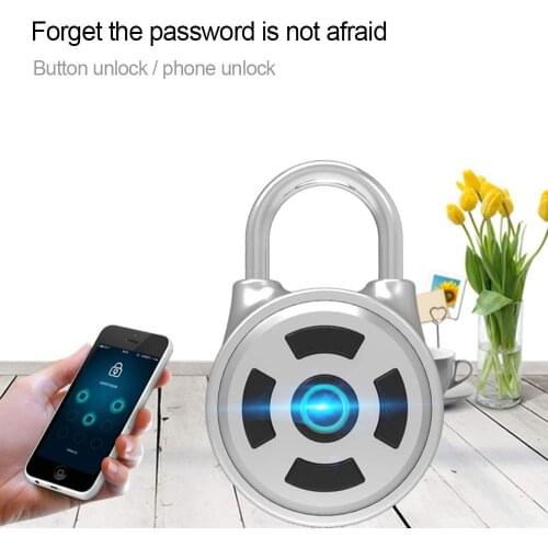 Password Lock Is Waterproof, Keyless Mobile Phone APP Password Unlocks Portable Anti-Theft Padlock, Travel Backpack Luggage Lock
