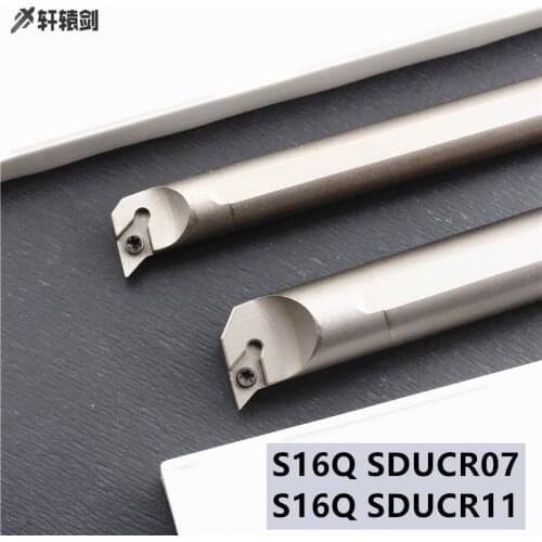 1PC S16Q SDUCR07 SDUCR11 SDUCL11 Arbide Blade Inner Hole Turning Tool CNC DCMT Tool Holder