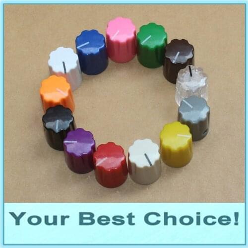 10pcs/Lot 1/4'' Shaft Effect Pedal Pointer Knob, 6.35mm Shaft Potentiometer knob,Davies 1900H Clone Knob