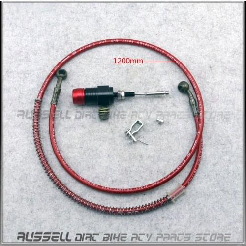 14MM Big Diplacement DIY Modification Slave Rear Motorcycle Hydraulic Clutch Master Cylinder Rod Pump 1200mm Oil hose 3 color