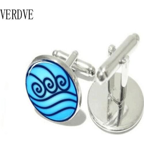 20mm Avatar The Last Zongshui Tribal Crystal Jewelry Mens Shirt Cufflinks