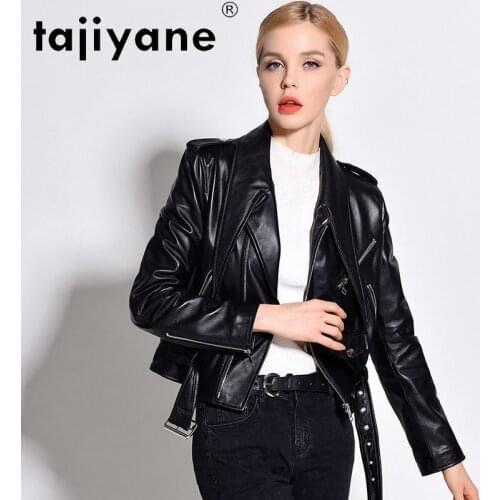 2021 Korean Women Autumn Clothes Real Sheepskin Jacket Womens Genuine Leather Coats Woman Clothes Mujer Chaqueta TN2387