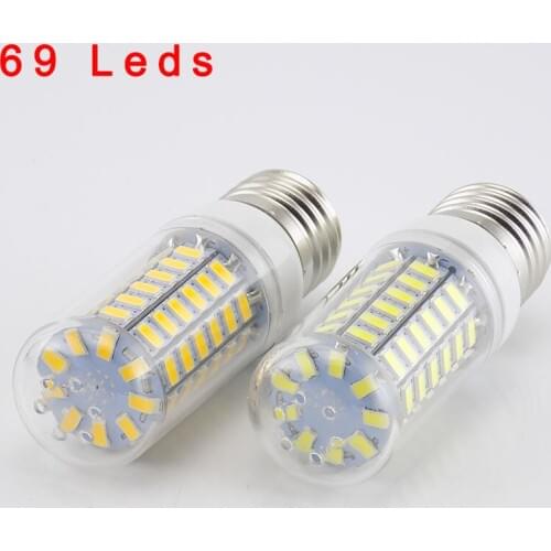 220V 69 LED Lamp Corn Bulb lights Lamparas SMD 5730 Lampada warm white E27 Bombillas candle Light Ampoule led Light Bulbs