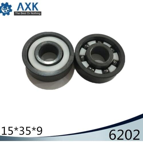 6202 Full Ceramic Bearing ( 1 PC ) 15*35*9 mm Si3N4 Material 6202CE All Silicon Nitride Ceramic Ball Bearings