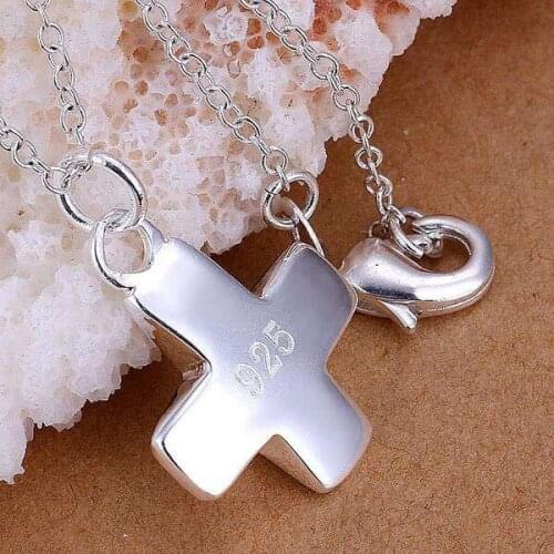 925 jewelry silver plated Jewelry Pendant Fine Fashion Cute Small Cross Necklace Pendants Top Quality CP059