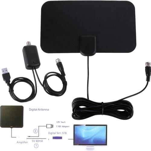 Indoor TV Antena Digital HDTV Antenna 4K HD TV Antennas TDT VHF/UHF DVB-T/T2 ATSC ISDB TV Radius Fox Antena TV Aerial