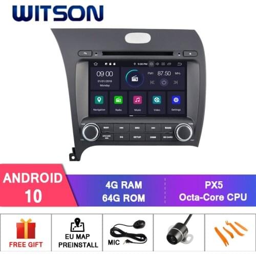 WITSON Android 10 CAR DVD GPS FOR KIA K3/FORTE/CERATO 2013 Car Multimedia Player Stereo AutoAudio GPS Navigation DVD Video