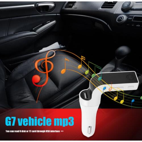 G7 Bluetooth-compatible 4.0 FM Transmitter Handsfree Car Kit MP3 Player USB Charger