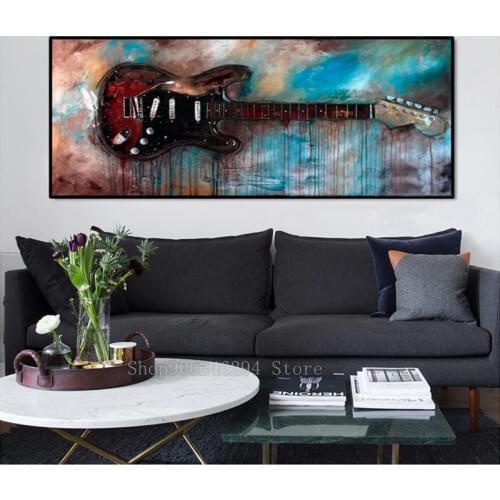 Large Needlework Diamond Painting Guitar pattern Diamond Embroidery All Drill Rhinestone abstract Picture by number hobby FF931