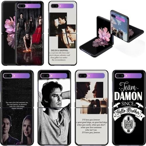 The Vampire Diaries Phone Case For Samsung Galaxy Z Flip 3 5G Cover Shell Black TPU Caso Capa Hard Fundas