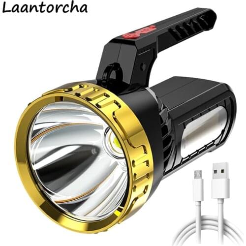 Flashlight USB Rechargeable Ultra Bright torch Portable High power led flashlights Waterproof Powerful flashlight Camping Lights