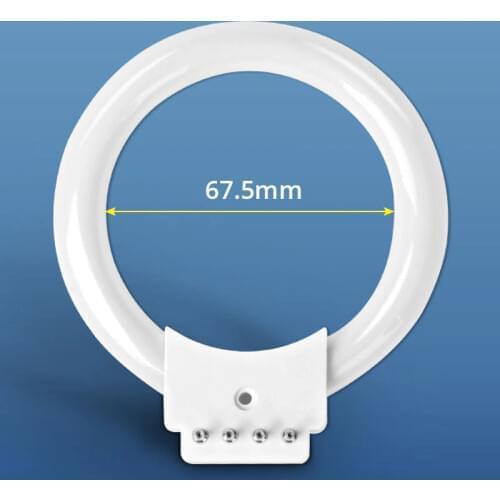5PCS/LOT 8W Microscope Ring Light Tube Fluorescent Ring Lamp Replace Tube Inner Diameter 67.5mm for Stereo Microscope