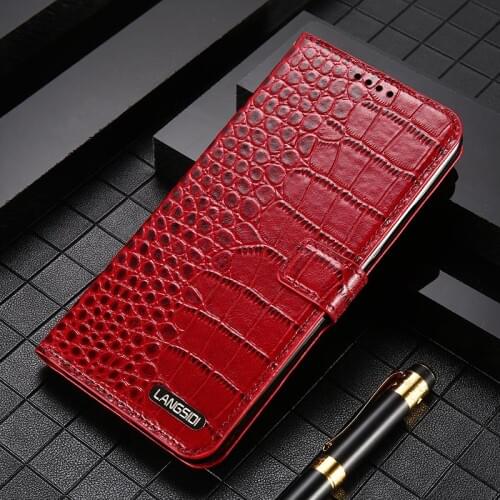 Genuine Leather Magnetic Phone Flip Case For iPhone 12 Pro Max 12 Mini 11 Pro Max X XS XR 6 6s 7 8 Plus SE 2020 Card Slot Cover