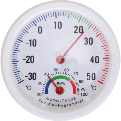 Mini Bell-shaped Scale Thermometer and Hygrometer for Home or Office