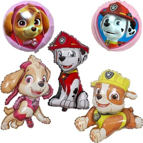 Set child Party supplies Paw patrol balloon Boy girl Birthday party Paw dog decoration Balloon party Birthday party decoration