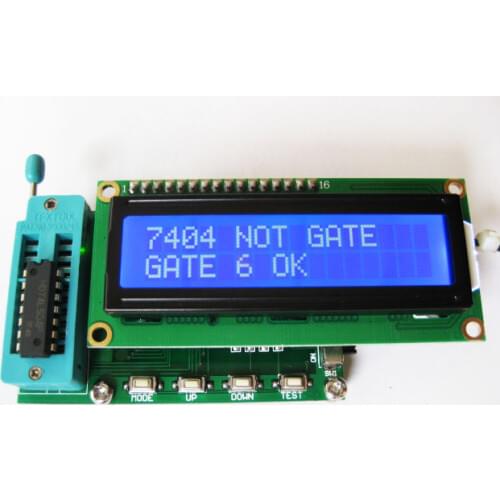 New version of integrated circuit tester, IC tester, 74 40 series, can judge whether the logic gate is good or bad