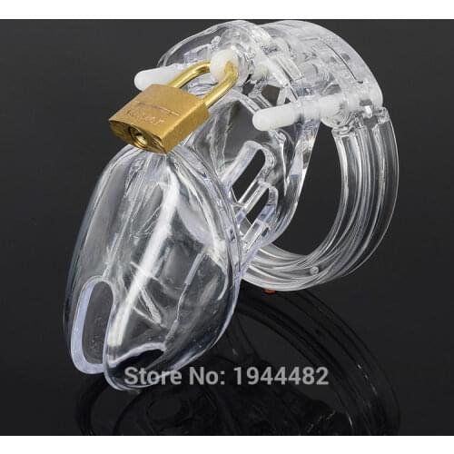 Plastic Clear Lucite Male CB6000S Chastity Device Chastity Belt Cock Cage Penis Ring Bondage Sex Toys Dildo Lock Sex Products