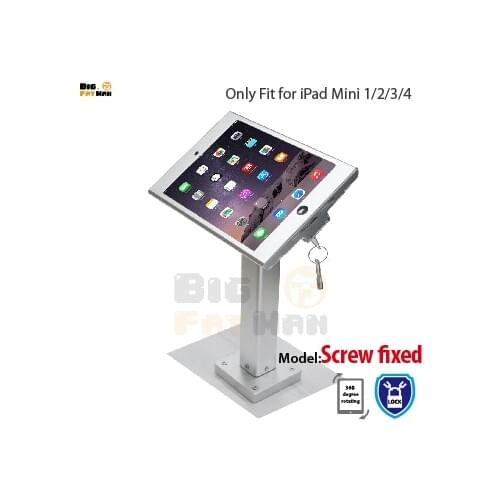 Fit for iPad mini1/ 2 /3/4 wall mount aluminum metal case bracket Security desktop support for iPad mini holder for tablet