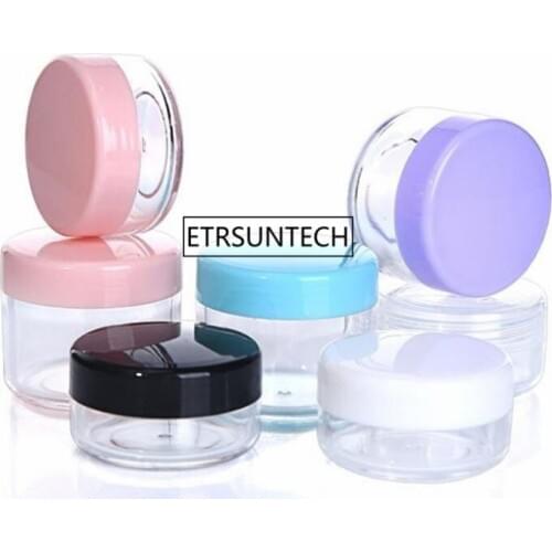 10g 15g 20g Empty Jar Makeup Face Cream Containers Plastic Mini Nail Art Organizer Cosmetic Sample Bottle F2117