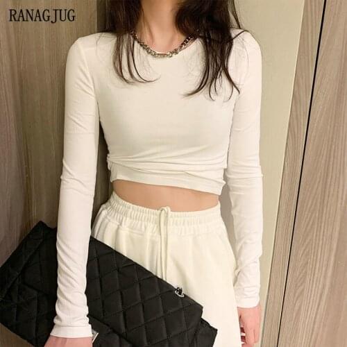 Женские укороченные футболки RANAGJUG China At AliExpress