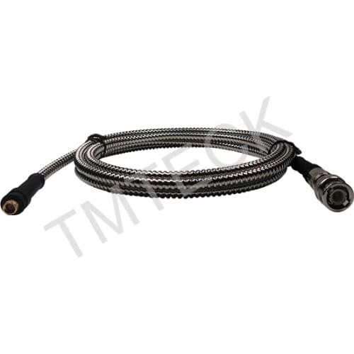 BNC-microdot flexible Stainless Steel Protection Shielding Ultrasonic Cable armored single cable