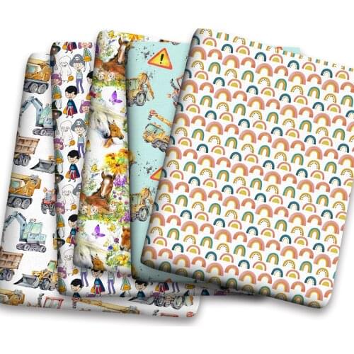 Spring Summer Cotton Super Dense Sewing Fabric Making Womens Wear Dress Children Clothing Home Clothes Cloth c01 0.5Meter