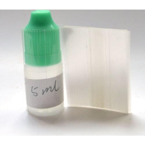 200pcs Clear PVC Heat Shrink Wrap Film for 5ml PlasticBottle Heat Shrink Film Shrink Seal Free Shipping